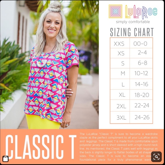 NWOT Lularoe Elegant Classic T - Picture 4 of 4